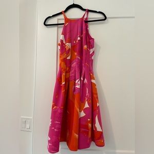 Bright gorgeous and flattering floral midi dress